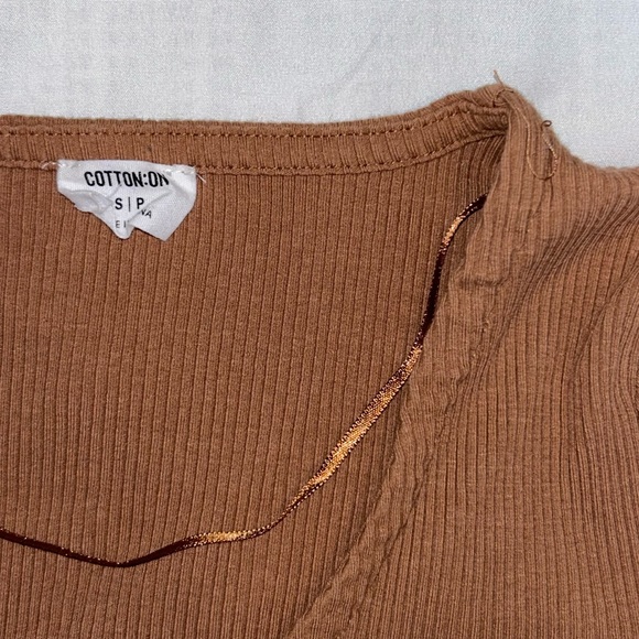 Cotton On Ribbed Cropped Top - Picture 2 of 2